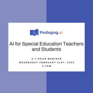 AI for Special Education Teachers and Students