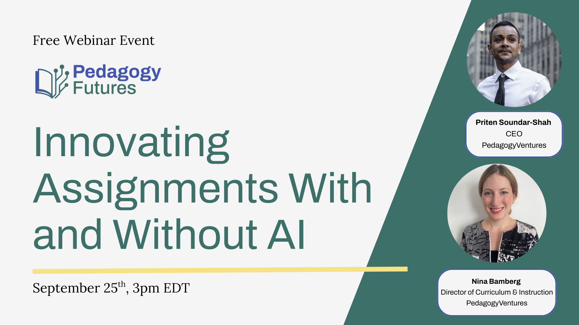 Innovating Assignments With and Without AI Image Innovating Assignments With and Without AI Image Event cover 4 PedagogyFutures PedagogyFutures